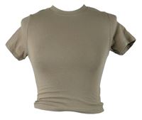 Dámske béžové crop tričko Select