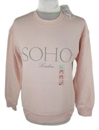 Nové - Dámská světlerůžová mikina s nápisem Primark 
