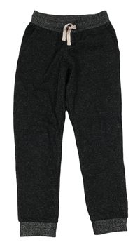 Černo-stříbrné tepláky H&M