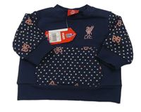 Tmavomodrá fotbalová mikina FC Liverpool