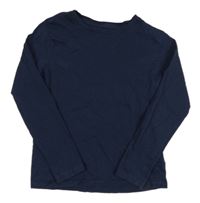 Tmavomodré tričko H&M