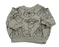 Sivá mikina s medvídkem Pú George