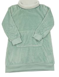 Svetlomodré chlpaté domáceé šaty Yigga