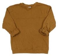 Hnedá rebrovaná mikina Little kids