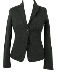 Dámské šedo-tmavošedé kostkované sako MUltiblu 