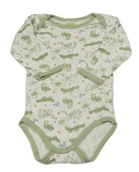 Bílo-khaki body s krokodýly 