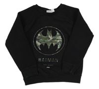 Černá melírovaná mikina s Batmanem 