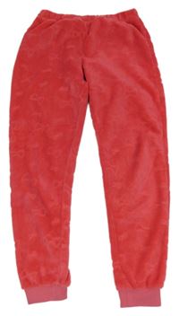 Ružové chlpaté pyžamové nohavice Pepperts