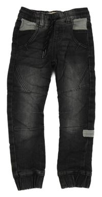 Tmavošedé teplákové cuff rifle 