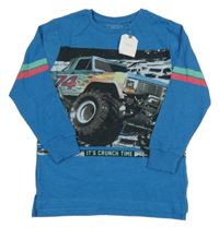 Nové - Modré triko s monster truckem Next