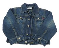 Tmavomodrá riflová bunda 