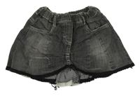 Tmavosivá rifľová sukňa