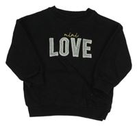 Čierna mikina s nápisom F&F