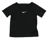 Čierne športové funkčné tričko Nike