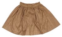 Staroružová trblietavá plisovaná sukňa Zara