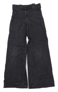 Tmavošedé wide leg rifle H&M