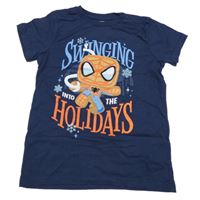 Tmavomodré tričko se Spider-manem Marvel