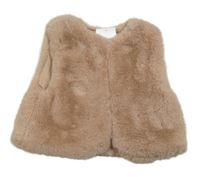 Staroružová kožušinová podšitá vesta Next