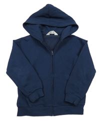 Tmavomodrá prepínaci mikina s kapucňou H&M