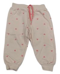 Světlerůžové srdíčkované tepláky Ergee 