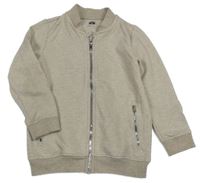 Béžovo-biela vzorovaná prepínaci mikina F&F