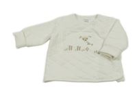 Biela prešívaná lehce zateplená mikina s ovečkami Primark