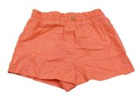 Korálové plátěné kraťasy Next