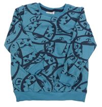 Modrá mikina s tigrami So Cute