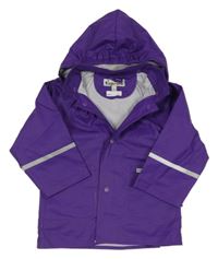 Fialová nepromokavá bunda s odepínací kapucí PlayShoes