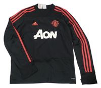 Černá šusťáková fotbalová bunda Manchester United Adidas