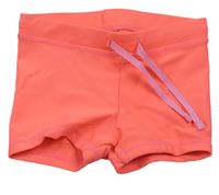 Neónově korálové nohavičkové plavky zn. H&M