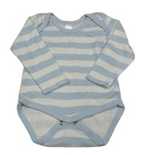 Světlemodro-bílé pruhované body C&A