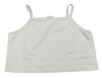 Biely crop top SHEIN