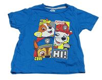 Modré tričko s PAW PATROL nickelodeon