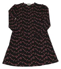 Černé vánoční šaty s lízátky Matalan