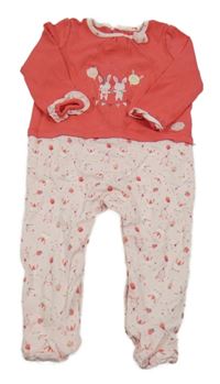 Jahodovo-světlerůžový overal se zajíčky SeRGeNT MaJoR 