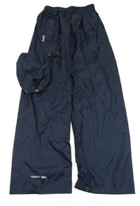 Tmavomodré šusťákové nepromokavé funkční kalhoty + sáček TRESPASS