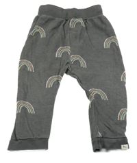 Tmavosivé melírované tepláky s duhami Turtledove London