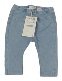 Nové - světlemodré turecké tregíny riflového vzhledu ZARA