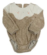 Hnedo-smotanové bodkovaná é zamatové body M&S