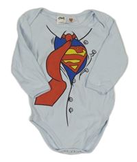 Světlemodré body se znakem Supermana CiViL