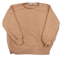 Pudrová oversize mikina ZARA