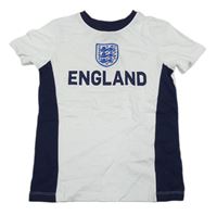 Bílo-tmavomodré tričko England George