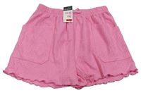 Ružové vzorované sukňové kraťasy Primark