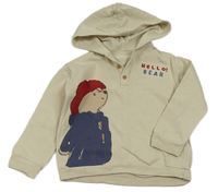 Béžová mikina s Paddingtonem a kapucí George
