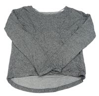 Čierno-sivá melírovaná mikina H&M