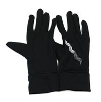 Černé sportovní prstové funkční rukavice Crivit