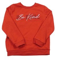 Červená mikina s nápisem Primark