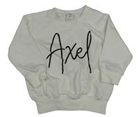 Biela mikina s nápisom