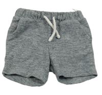 Tmavomodré melírované teplákové kraťasy C&A